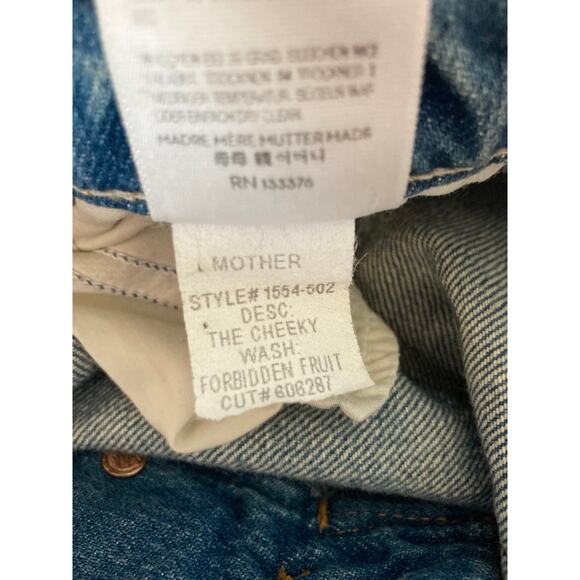 MOTHER Blue Straight Leg Jeans - Picture 9 of 10